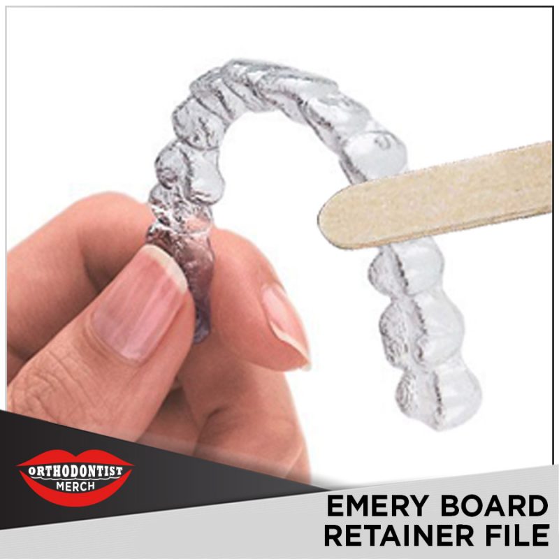 Short Emery board Retainer & Nail files OrthordontistMerch