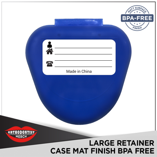 Large Retainer Case Mat Finish BPA FREE <span class="imageintitle" data-title="Worldwide Delivery"><img src="https://www.orthodontistmerch.com/wp-content/uploads/2019/08/WWD-PNG-1.png" Title="hover title" alt="Alt Title" width="45px" /></span> - Image 5