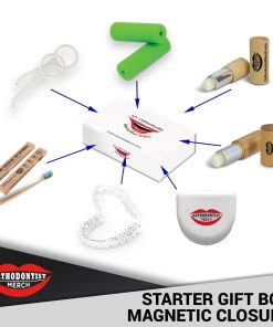 100087 - Custom Starter Box with Magnetic Lid Closure <span class="imageintitle" data-title="Worldwide Delivery"><img src="https://www.orthodontistmerch.com/wp-content/uploads/2019/08/WWD-PNG-1.png" Title="hover title" alt="Alt Title" width="45px" /></span>