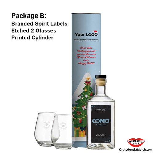 Package D: Australian Spirits With Custom Printed Logo Labels – Packed In Printed Cylinders + 2 Spiegelau Stemless Glasses Branded <span class="imageintitle" data-title="Australia Wide Delivery"><img src="https://www.orthodontistmerch.com/wp-content/uploads/2023/07/au1.png" width="45px" /></span> - Image 4