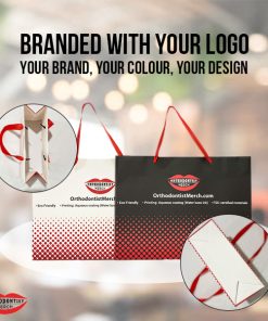 100164 - Ribbon Handle Paper Bag Eco Print