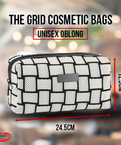 100141 - The Grid Toiletry Bag - Unisex Oblong