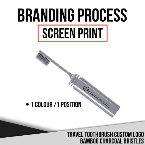 100224 - Travel Toothbrush Custom Logo Bamboo Charcoal Bristles - Image 4