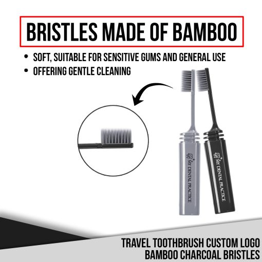 100224 - Travel Toothbrush Custom Logo Bamboo Charcoal Bristles - Image 9