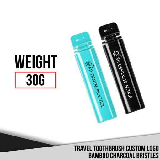 100224 - Travel Toothbrush Custom Logo Bamboo Charcoal Bristles - Image 7