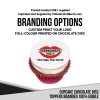 100226 – Cupcake Chocolate Disc Toppers Branded 100% Edible