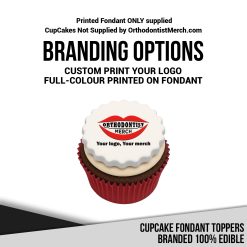 100225 – Cupcake Fondant Toppers Branded 100% Edible