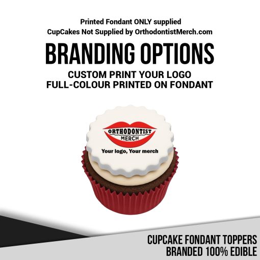100225 – Cupcake Fondant Toppers Branded 100% Edible
