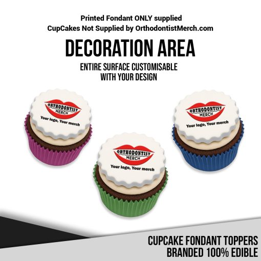 100225 – Cupcake Fondant Toppers Branded 100% Edible - Image 4