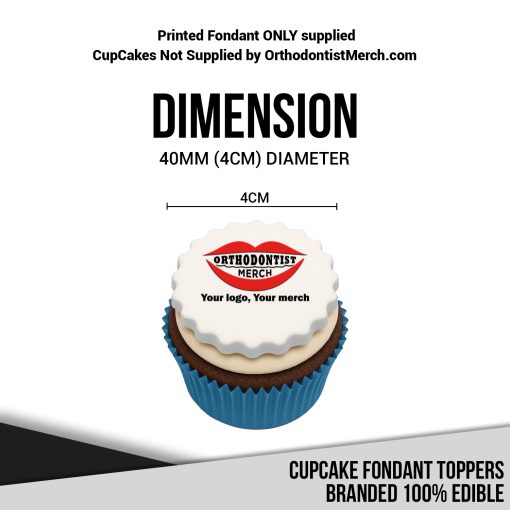 100225 – Cupcake Fondant Toppers Branded 100% Edible - Image 7