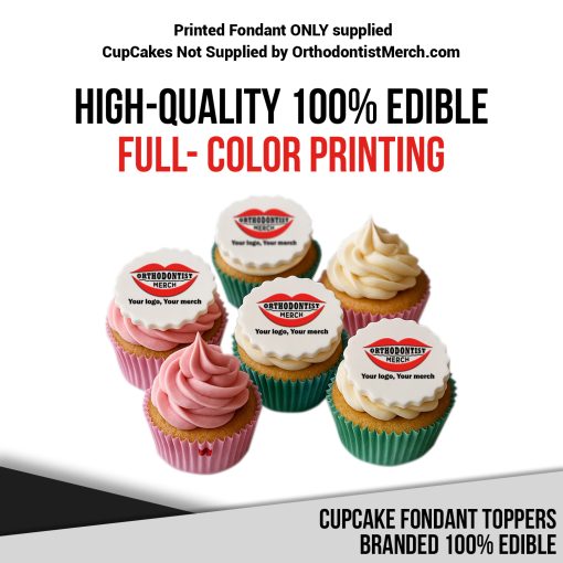 100225 – Cupcake Fondant Toppers Branded 100% Edible - Image 3