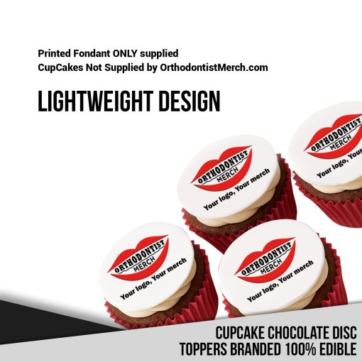 100226 – Cupcake Chocolate Disc Toppers Branded 100% Edible - Image 8
