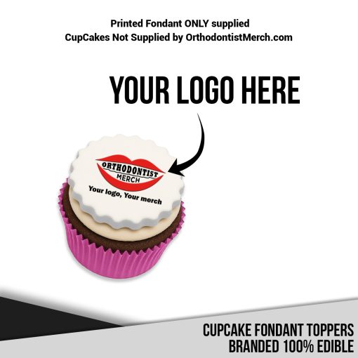 100225 – Cupcake Fondant Toppers Branded 100% Edible - Image 2